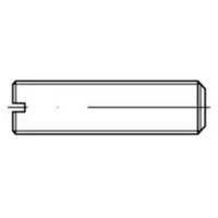 Industrial Quality Supplies Gewindestift DIN 551 Kegelkuppe/Schlitz M10 x 20 100 Stück