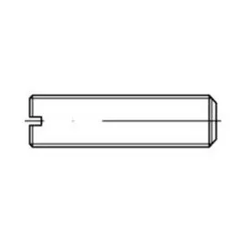 Industrial Quality Supplies Gewindestift DIN 551 Kegelkuppe/Schlitz M10 x 20 100 Stück