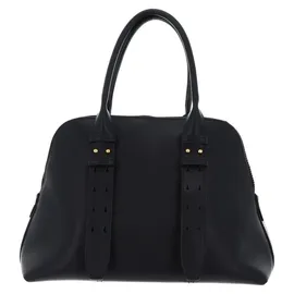 PINKO Bowling Mini Henkeltasche Baumwolle/Leder Black