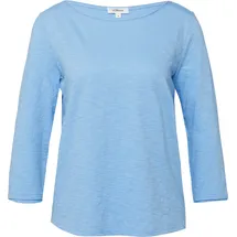 s.Oliver Shirt mit Flammgarnstruktur Blau 3XL