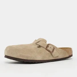 Birkenstock Boston Weichbettung Veloursleder taupe 43