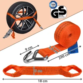BB Sport Spanngurte Radspanngurte 4er Set 3 m 2000 daN 35 mm