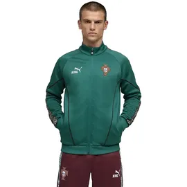 Puma Portugal King Anthem Trainingsjacke Green Lagoon/Ruby Shimmer M