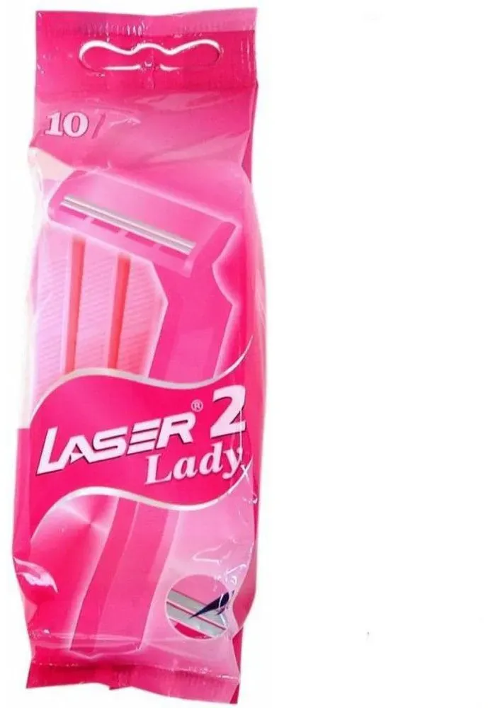 Laser 2 - Doppelklingen-Einwegrasierer x10 10 St Frauen