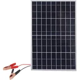 15w 18v Hocheffizientes Polykristallines Solarmodul Mit Klemmen Für Auto, Wohnmobil, Boot