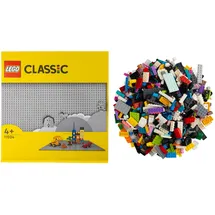 LEGO Classic Mega-Bauspaß 1000 bunte Bausteine, Sondersteine + 1 graue Platte 1000 Teile
