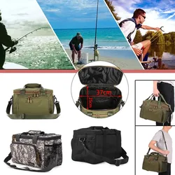 Canvas Fishing Shoulder Bag Pack Tackle Bag Lure Reel Bag Pouch Case NewSport, Angelsport, Angelzubehör!