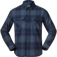 Bergans Nordmarka Flannel Shirt Men granite blue/navy blue check