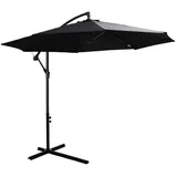 Outsunny Ampelschirm 300 x 300 cm Schwarz