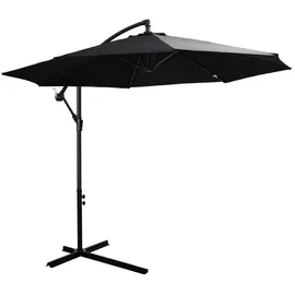 Outsunny Ampelschirm 300 x 300 cm Schwarz