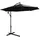 Outsunny Ampelschirm 300 x 300 cm Schwarz
