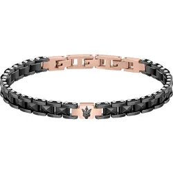 Maserati Armband Edelstahl, Keramik schwarz Herren 