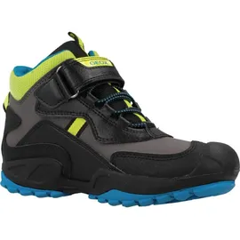 GEOX J New Savage Boy B A Grau/Black/Fluo Yellow 24