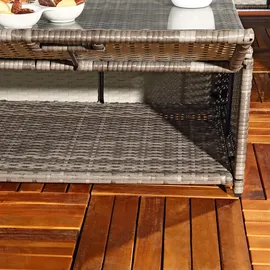 MuCoLa Gartenlounge-Set 4-tlg. Grau