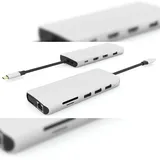 ESTUFF USB-C 12-in-1 Mobile Dock USB-C 12 Ports), Dockingstation + USB 3.2 Gen 1 (3.1 Gen 1) Type-C 5000 Mbit/s Grau