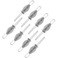 Trendline Maiskolbenhalter 9,5 x 2 cm Edelstahl grau/silber/weiß