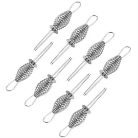 Trendline Maiskolbenhalter 9,5 x 2 cm Edelstahl grau/silber/weiß