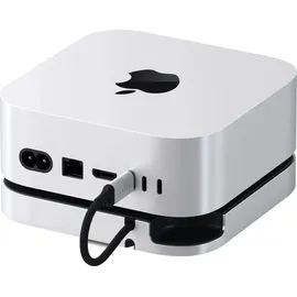 Satechi Stand Hub Mac Mini M4 SSD Enclosure Silber