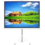 Maclean Brackets Maclean MC-536 Mobile Stativleinwand mit Stativ Heimkino Video Ständer "(145x110)" schwarz