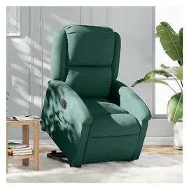 vidaXL Relaxsessel mit Aufstehhilfe Elektrisch 144,5 x 82 x 0 cm Dunkelgrün Samt