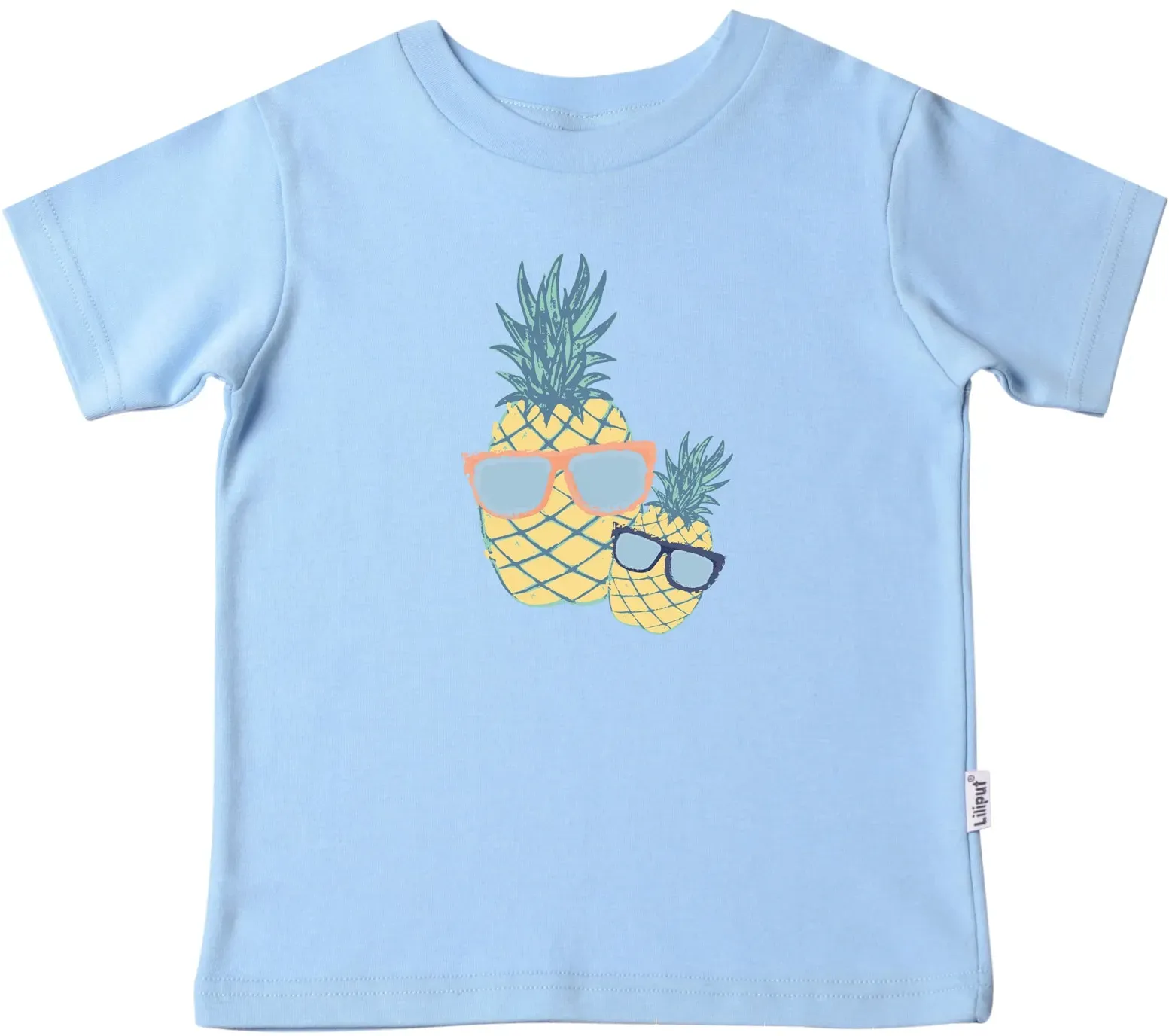 T-Shirt LILIPUT, Mädchen, Gr. 110/116, bunt (mehrfarbig), 100% Baumwolle, bedruckt, Rundhals, Shirts T-Shirt, mit witzigem Frontprint
