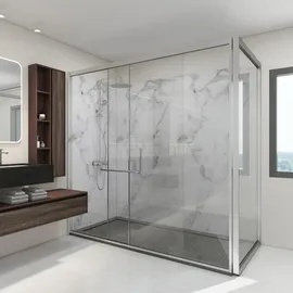 neu.haus Duschrückwandset Bladel 4er Set Duschrückwand Weiß