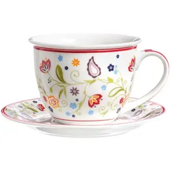 Ritzenhoff & Breker Shanti Milchkaffee Tasse mit Untertasse Geschirr   