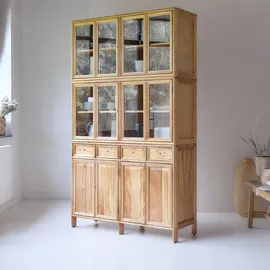 Tikamoon Doppelgeschirrschrank aus Mindiholz 120 cm Alex