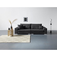 Home Affaire Big-Sofa »Vasco«, Breite 277 cm, inkl. 6-teiliges Kissenset, in Cord, grau