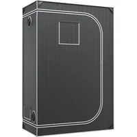 2x4 Growzelt, 48 x 24 x 72, hochreflektierendes 2000D Mylar Hydrokultur-Zuchtzelt mit Sichtfenster, Werkzeugtasche und Bodenwanne für den