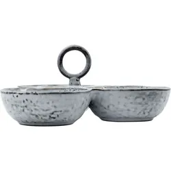 Rustic Snack-Schalen graublau