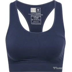HUMMEL Damen BH hmlTIF SEAMLESS SPORTS TOP, BLACK IRIS 1009, XS