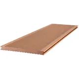 MEGAWOOD Terrassendielen Terrassendiele WPC Classic Barfußdiele Jumbo naturbraun Massivprofil, BxL: je 24.2x420 cm, 21 mm Stärke braun 24.2 cm x 420 cm