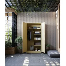 Jan Nowak Metallschrank Büroschrank 185 x 90 x 45 cm Beige