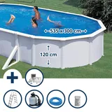 Planet Pool Ovalformbecken-Set 500 x 300 x 120 cm