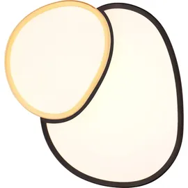 Trio Rise 1 21W rund schwarz-gold