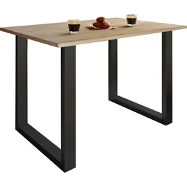 VCM Xona 140 x 76 x 80 cm sonoma-eiche/schwarz