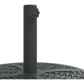 vidaXL Schirmständer mit Rollen 27 kg Schwarz