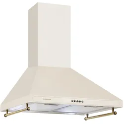 Victoria Dunstabzugshaube 60cm Retro-Design 644,5m3/h 2 LED-Lampen Elfenbein