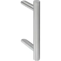 hermat metallwaren gmbh Stoßgriff 8010.SL Edelstahl Grau/Weiß
