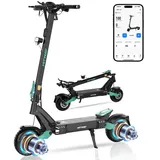 Hitway H11 ABE – 3600W Dualmotor Power E-Scooter mit Straßenzulassung Petrolgrün