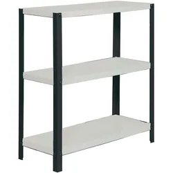 SimonRack Metallregal mit Schrauben für Haus Simonhome3 Regale. Farbe: Anthrazit/weiß 900x800x300
