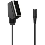 Hama Scart-Adapter Stecker 3,5 mm Buchse AUX 1 m Schwarz