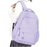 WEPLAN Schulrucksack Mädchen Jungen Rucksack Schule Teenager,Wasserdicht Rucksack School Bag,Schulranzen Laptop Rucksack Damen,Schultasche Travel Backpack Daypacks für Uni Schule Reise,F5-Lila