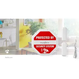 Nedis Tür- und Fensteralarm mit Sirene 2x CR2032 85 dB Weiß
