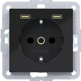 Hager Schuko-Steckdose 2 St.