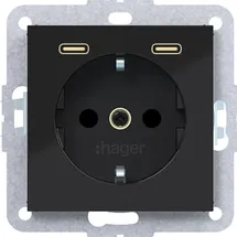 Hager Schuko-Steckdose 2 St.