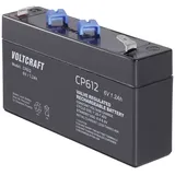 VOLTCRAFT CE6V/1,2Ah VC-12713930 Bleiakku 6V 1.2Ah Blei-Vlies (AGM) (B x H x T) 97 x 58 x 24mm Flach