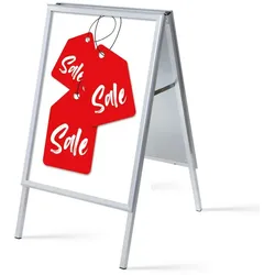 SHOWDOWN Displays Showdown Kundenstopper - DIN A1 - Komplett-Set - Sale Englisch - Weiß/Rot