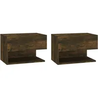 vidaXL Hängenachtschrank 2 Stk. 29,5 x 0 x 30 cm Braun